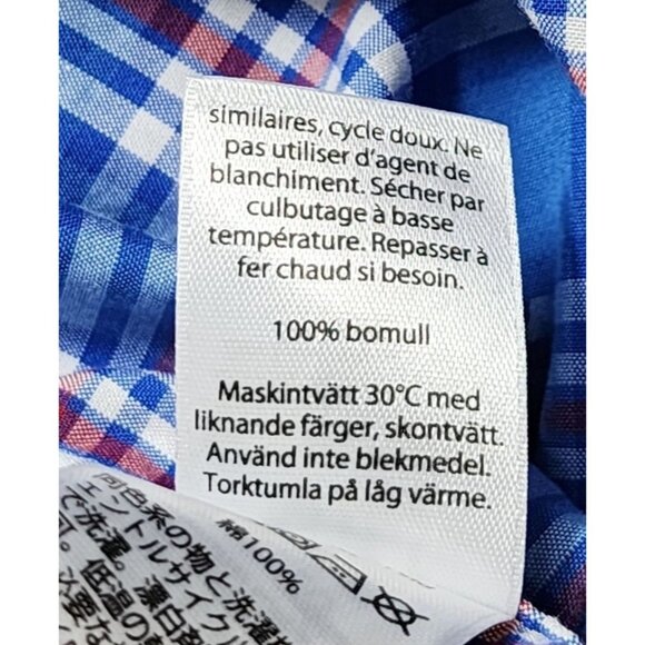 Vineyard Vines By Shep & Ian Classic Fit Tucker 100% Cotton Blue Plaid Shirt - Picture 6 of 16